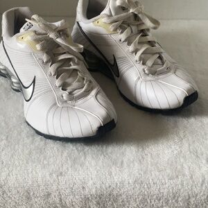 Nike shox White and Black Athletic Shoes